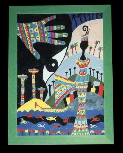 Pintura intitulada "The Nile" por Tarek Attalla, Obras de arte originais