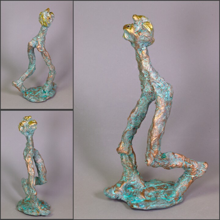 Sculpture titled "Jeremia" by Andreas Loeschner-Gornau, Original Artwork, Casting