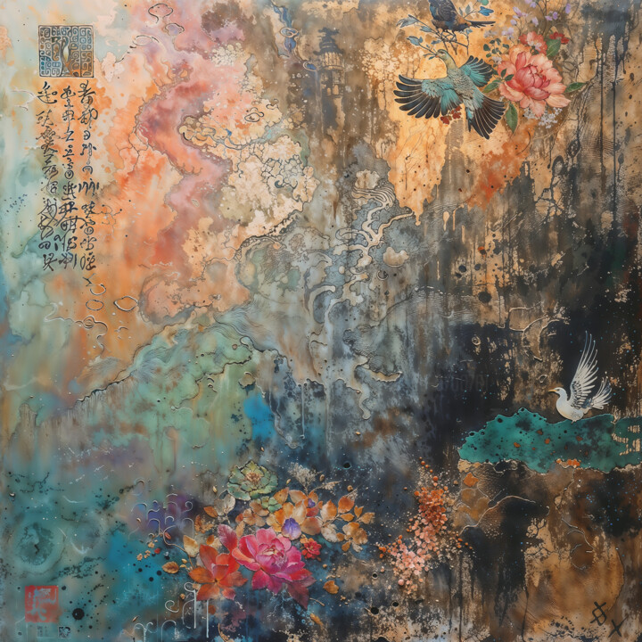 "Abstract Asian Eleg…" başlıklı Dijital Sanat Andreea Dobos tarafından, Orijinal sanat, Dijital Resim