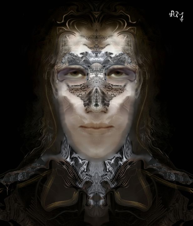 Digital Arts titled "archangel michael" by Andrew Gotsopoulos, Original Artwork, Digital Painting