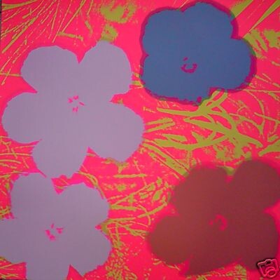 Gravures & estampes intitulée "Warhol-Flowers" par Andy Warhol, Œuvre d'art originale