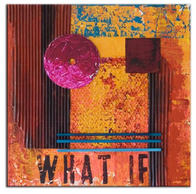Painting titled "What if?" by Anegada, Original Artwork