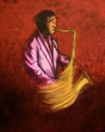 "Golden Sax" başlıklı Tablo Angelia Fine Art tarafından, Orijinal sanat, Petrol