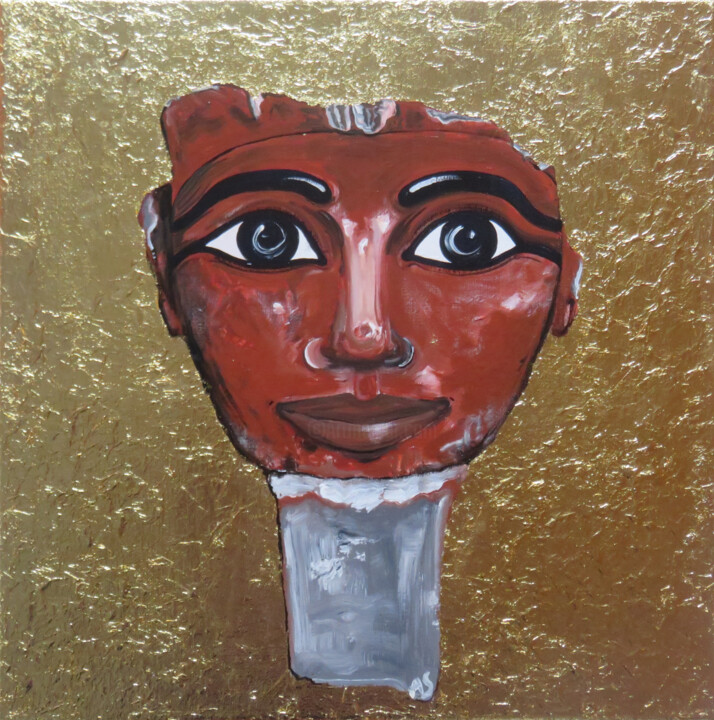 "Pharaonin Hatscheps…" başlıklı Tablo Anja Semling tarafından, Orijinal sanat, Akrilik Ahşap Sedye çerçevesi üzerine monte e…
