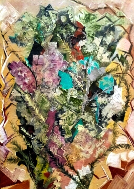 Ζωγραφική με τίτλο "Симфония на цветове…" από Anna Mytavska (Cabrerra), Αυθεντικά έργα τέχνης, Λάδι