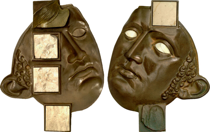 Escultura titulada ""Sen artysty"" por Anna Wątróbska, Obra de arte original, Bronce