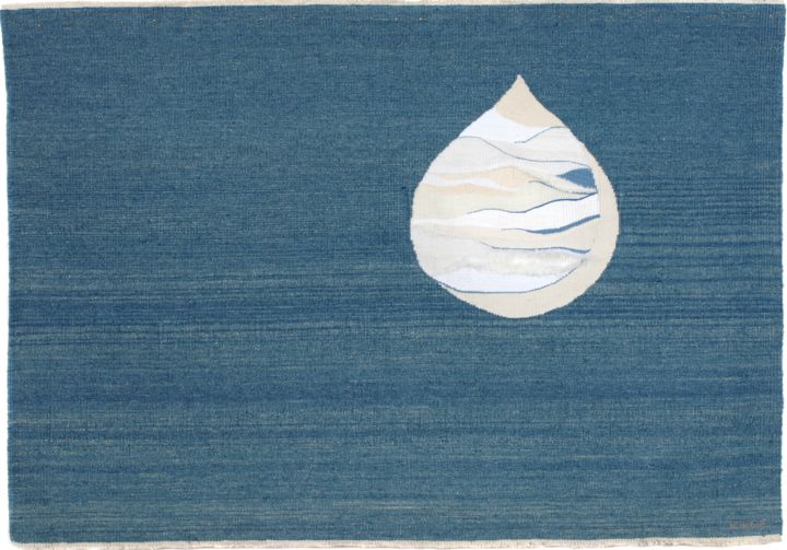 Textilkunst mit dem Titel ""L'Une"" von Anne Arbus, Original-Kunstwerk, Tapisserie