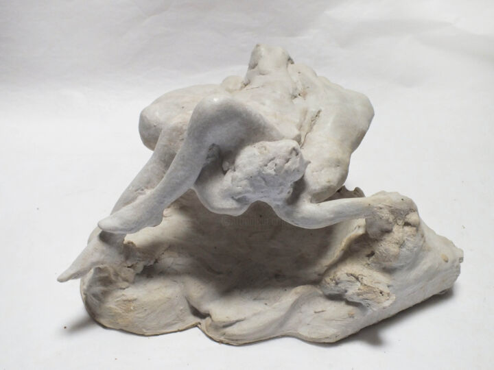 Sculpture titled "Nuée - série des Nu…" by Anne Cardot, Original Artwork, Cement