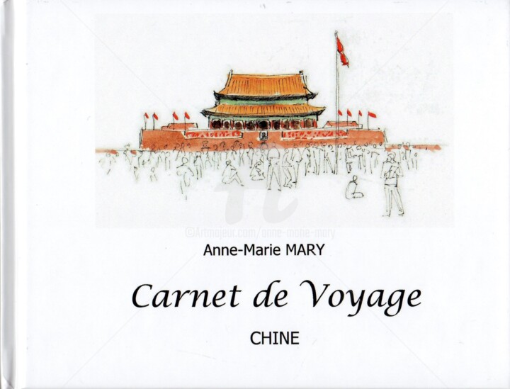 Desenho intitulada "Carnet de voyage en…" por Anne-Marie Mary, Obras de arte originais, Aquarela