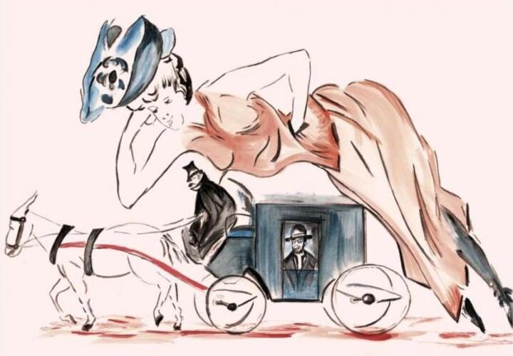 Dibujo titulada "à toi Lautrec" por Anne Marie Mazzocchi, Obra de arte original