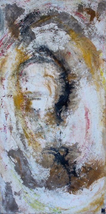 Peinture intitulée "vue" par Anne Paul, Œuvre d'art originale, Huile