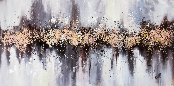 제목이 "Abstract Symphony.…"인 미술작품 Annet Loginova로, 원작, 기름 나무 들것 프레임에 장착됨