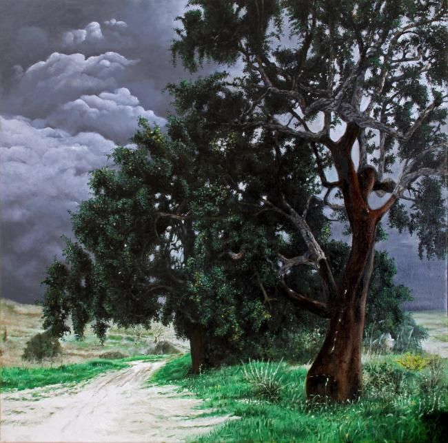 Pintura intitulada "Cork Trees" por Antero Guerra, Obras de arte originais