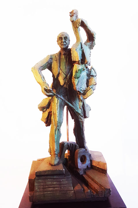 Escultura titulada "Projet: " HOMMAGE…" por Antoine Berbari, Obra de arte original, Bronce