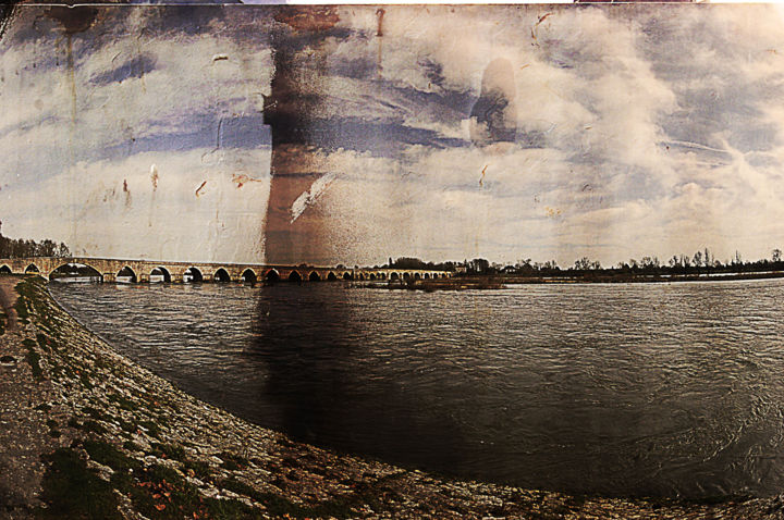 Fotografia intitulada "pont de beaugency 02" por Antoine Marelle, Obras de arte originais, Fotografia digital