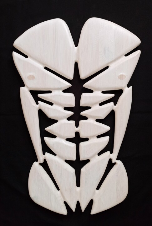 "Wood sculpture chest" başlıklı Heykel Anton Kamenev tarafından, Orijinal sanat, Ahşap