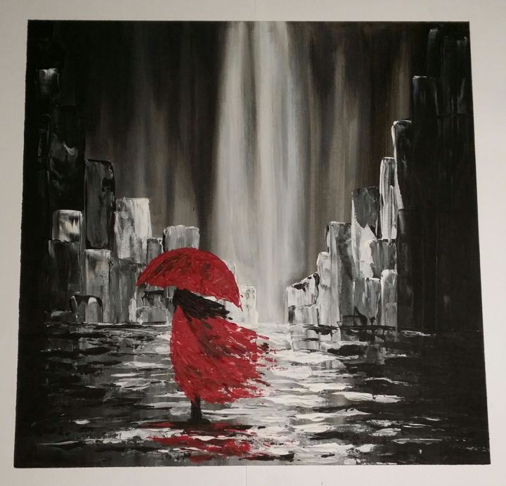 Dark Rain.jpg, Painting by Any Staub | Artmajeur