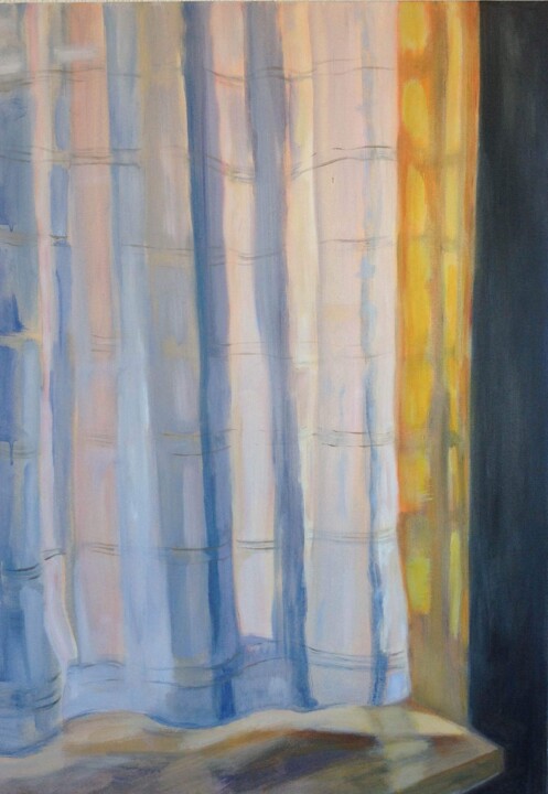 Pintura intitulada "Light through curta…" por Anyck Alvarez Kerloch, Obras de arte originais, Acrílico