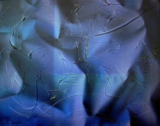 Картина под названием "Harmony in Blue" - Patrice Allais, Подлинное произведение искусства