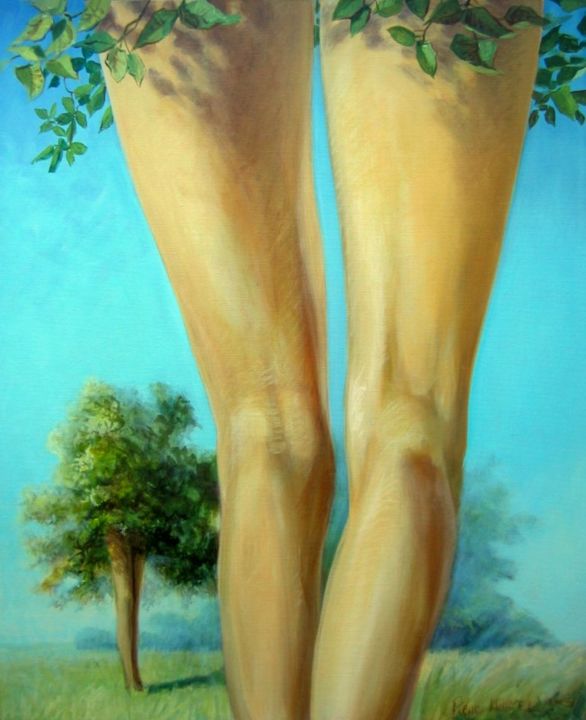 Pintura titulada "Arbres vivants, Ave…" por Applestrophe, Obra de arte original, Acrílico
