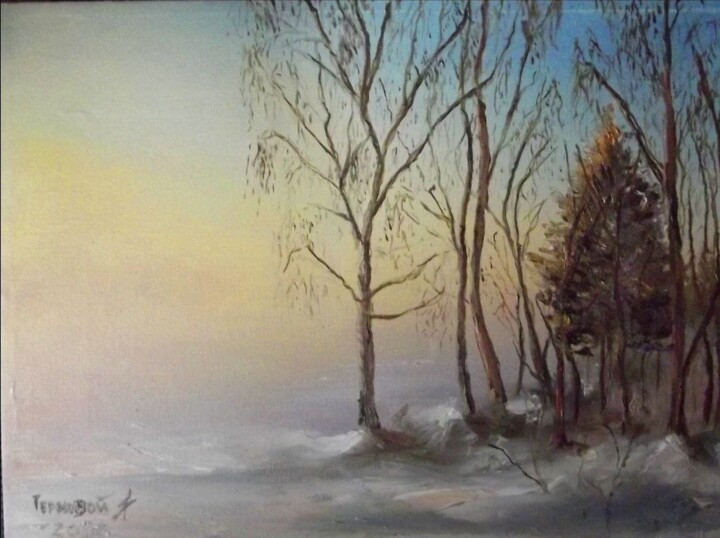 제목이 "Зима"인 미술작품 Ярослав Терновий로, 원작, 기름