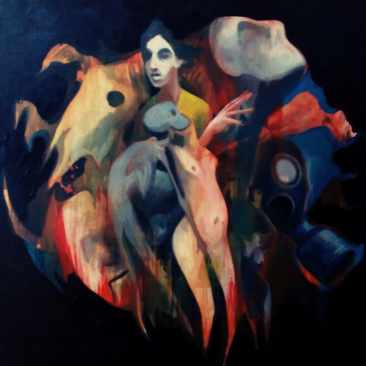 Peinture intitulée "Dream" par Arsalan Naqvi, Œuvre d'art originale, Acrylique