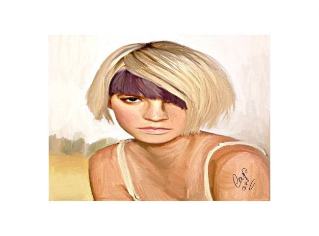 Arts numériques intitulée "Blonde 1" par Cap, Œuvre d'art originale