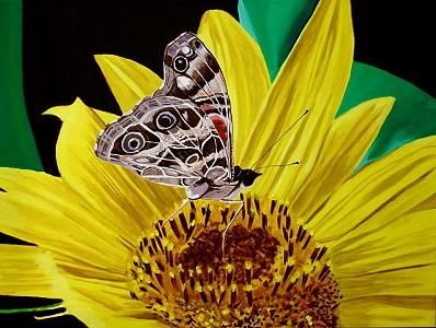 Pintura intitulada "Butterfly" por Renata Sajko, Obras de arte originais