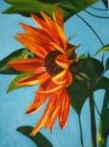 Pintura intitulada "Sunflower" por Renata Sajko, Obras de arte originais