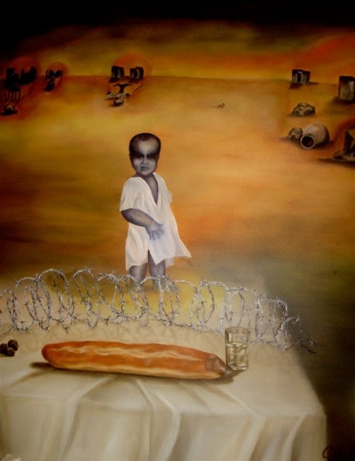 Painting titled "Forbidden Last Supp…" by Visual Art Web, Original Artwork