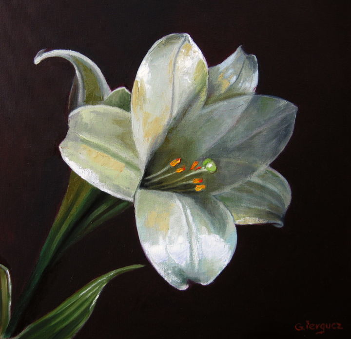 lily flower painting