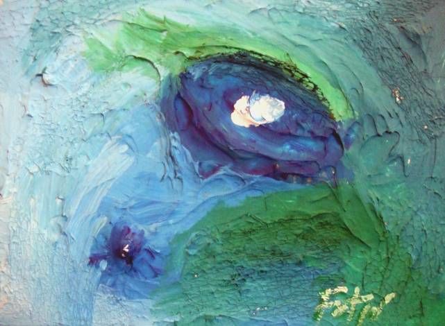 Peinture intitulée "Mar" par Art Fatjo, Œuvre d'art originale, Huile