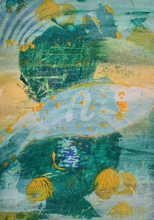 Malerei mit dem Titel "The Garden" von Art Moé, Original-Kunstwerk, Acryl