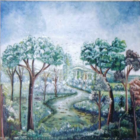 Painting titled "Pathway" by Muller Jean Francois, Original Artwork