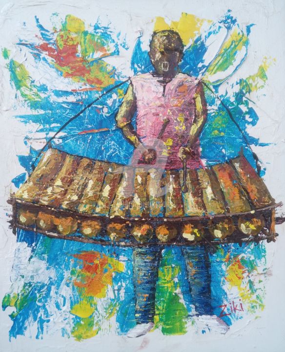 De Balafon, Pintura de Ziki | ArtmajeurDe Balafon, Pintura de Ziki | Artmajeur  