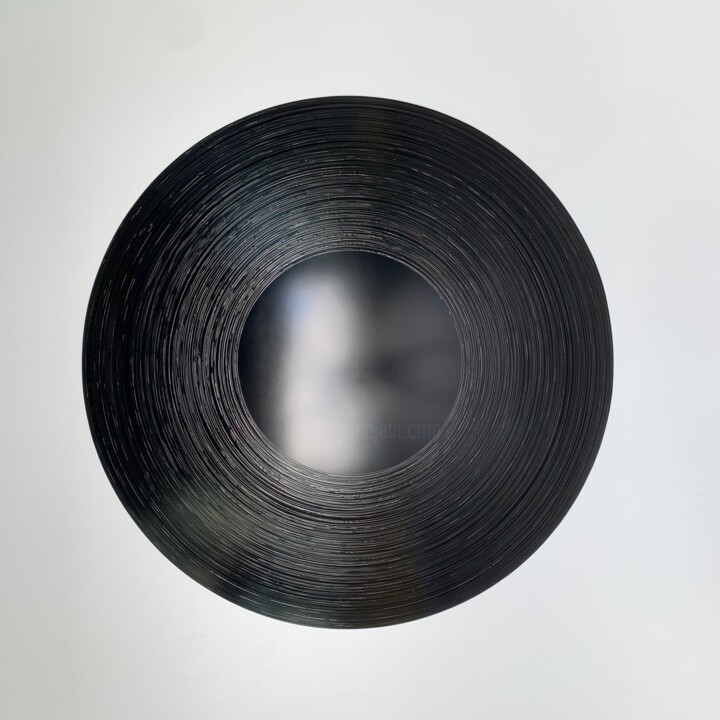 Peinture intitulée "Orb Acrylic 100cm D…" par Ase, Œuvre d'art originale, Acrylique Monté sur Métal