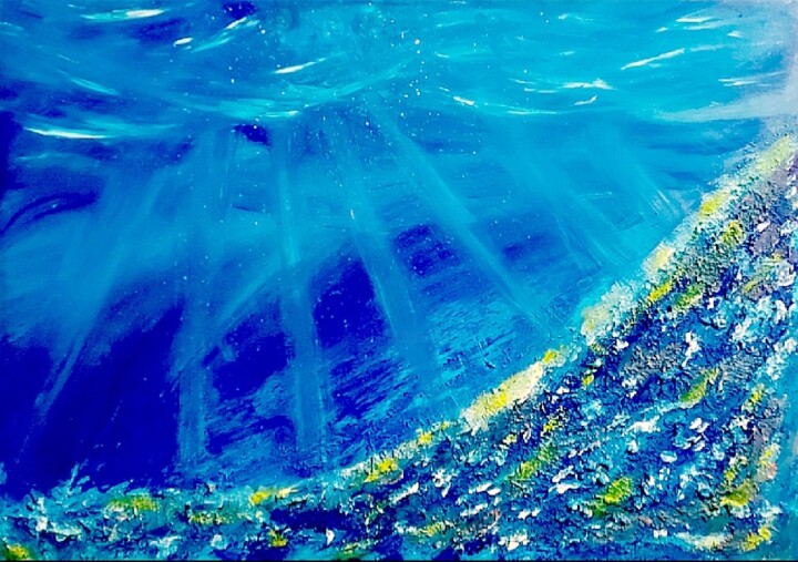 绘画 标题为“Underwater” 由Aslihan Arslan, 原创艺术品, 丙烯