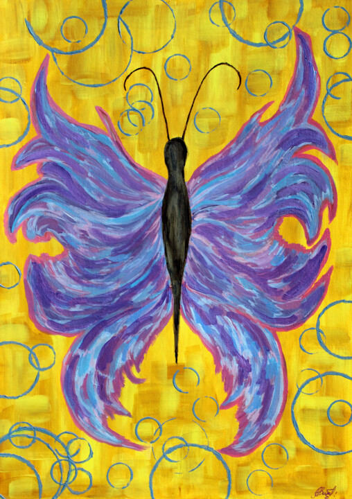 "Butterfly Effect" başlıklı Tablo Asya Ignatova tarafından, Orijinal sanat, Akrilik
