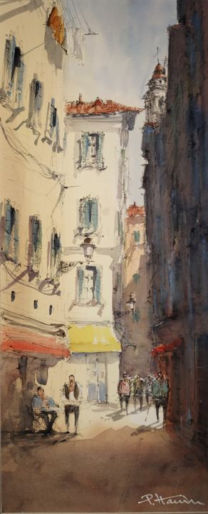 Ruelle Vieux Nice 1086, Painting by Patrick Hanin | Artmajeur