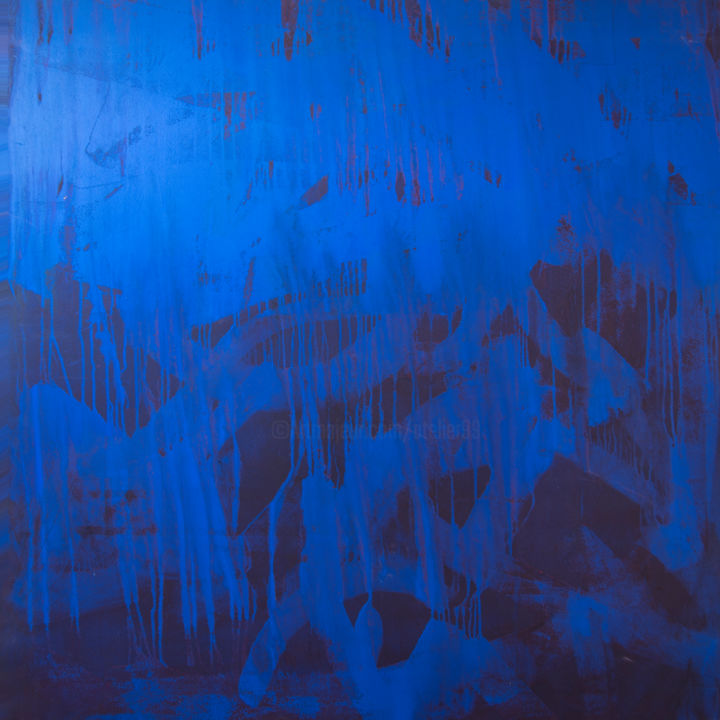 Pintura titulada "BLUE" por Mc_garbage, Obra de arte original, Acrílico
