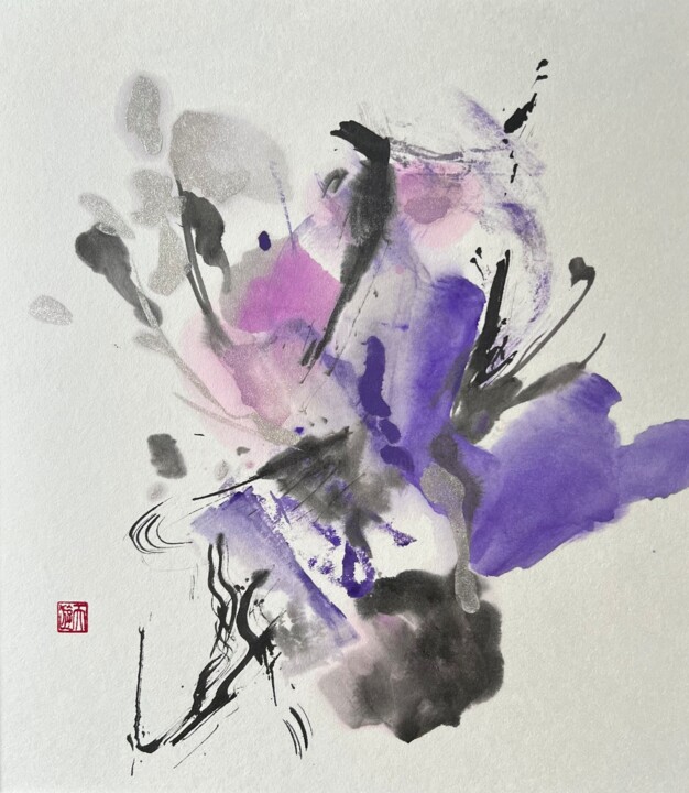 Painting titled "waltz" by Ayumi, Original Artwork, Pigments