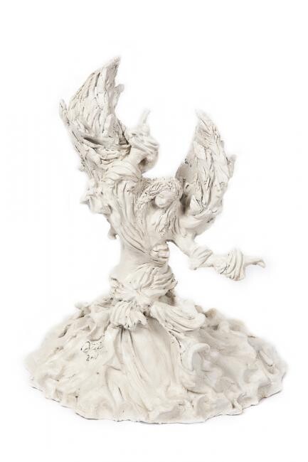 Скульптура под названием "Angel of the Europe" - Aziz Anzabi, Подлинное произведение искусства, Другой