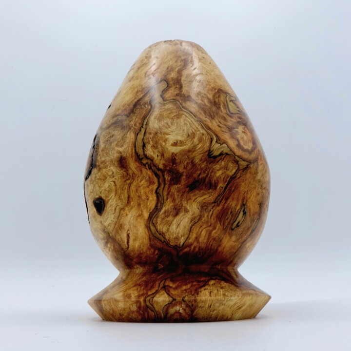 Design mit dem Titel "L'oeuFab" von B2c, Original-Kunstwerk, Holz