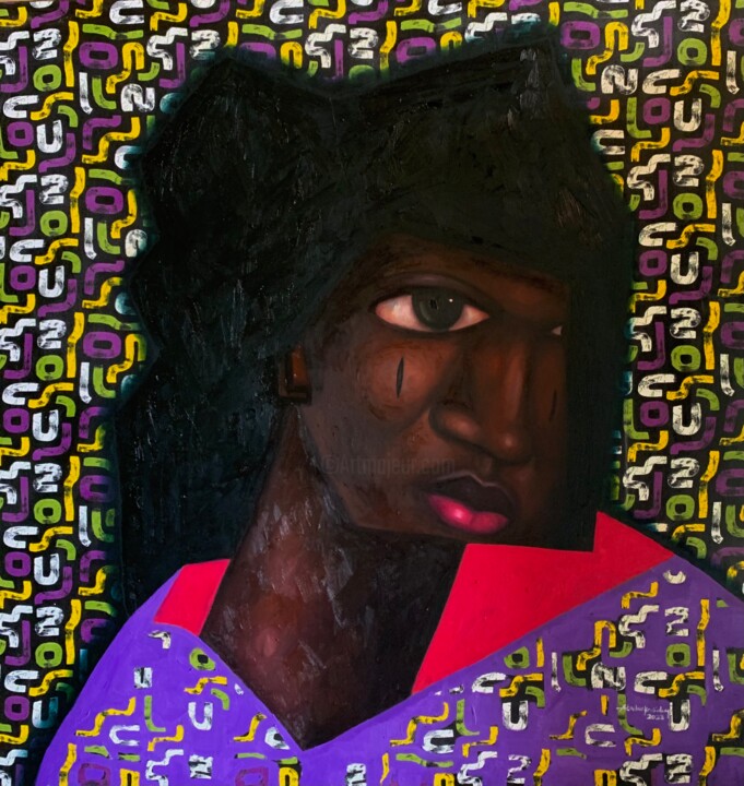 Pittura intitolato "Self Made" da Babatunde Bakare, Opera d'arte originale, Olio