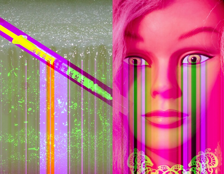 Digitale Kunst mit dem Titel "Russian Hyaluronic" von Babyinforest, Original-Kunstwerk, Fotomontage