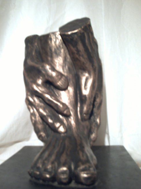Sculpture titled "les obstacles" by Mme Bahia Sellami, Original Artwork