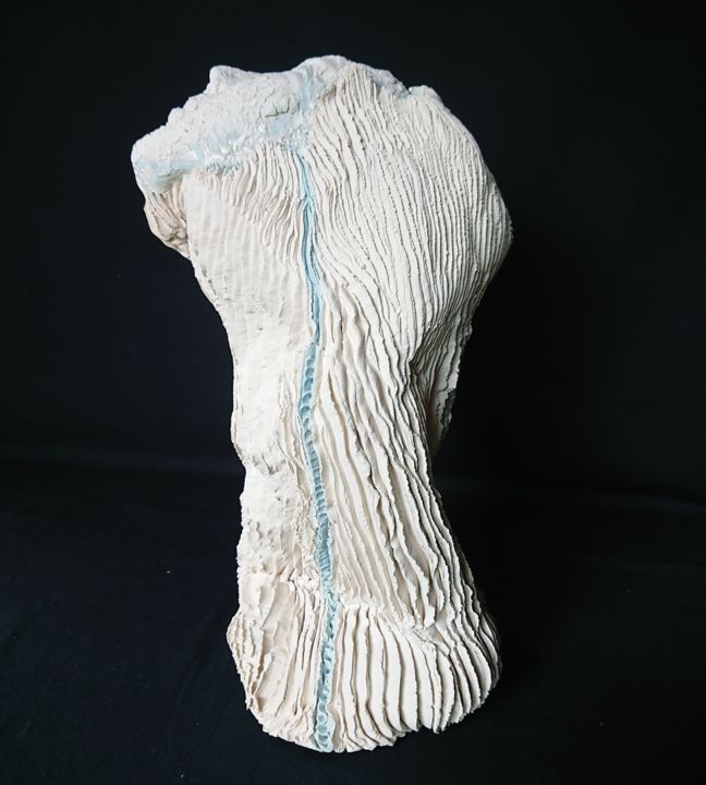 Skulptur mit dem Titel "earth subsound" von Ban*S, Original-Kunstwerk, Keramik