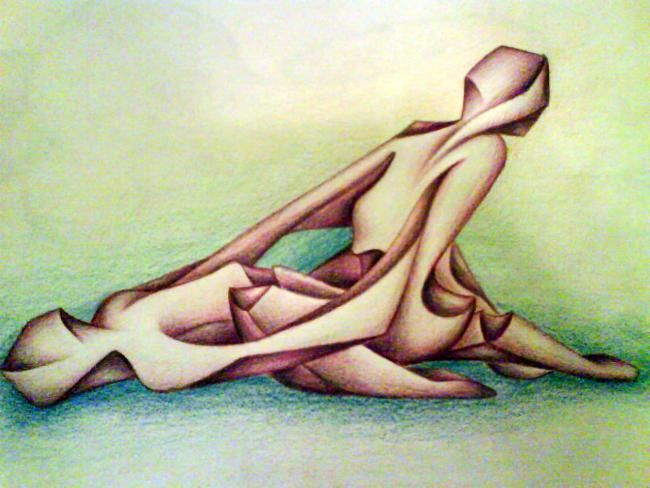 Drawing titled "amore" by Ban*S, Original Artwork, Pastel