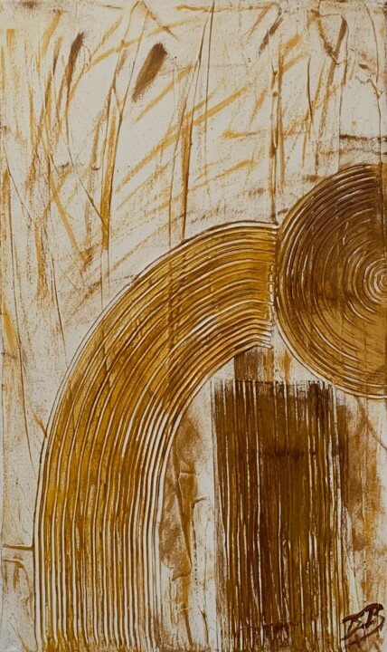 绘画 标题为“Lines” 由Barbara Bozsa, 原创艺术品, 丙烯 安装在木质担架架上