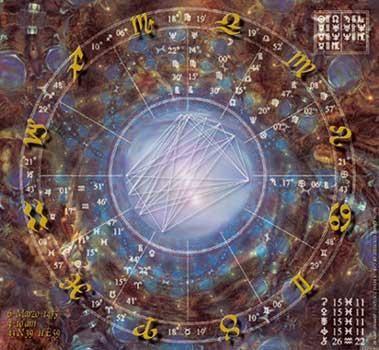 Digitale Kunst mit dem Titel "Carta astral" von Sandro Bassi, Original-Kunstwerk